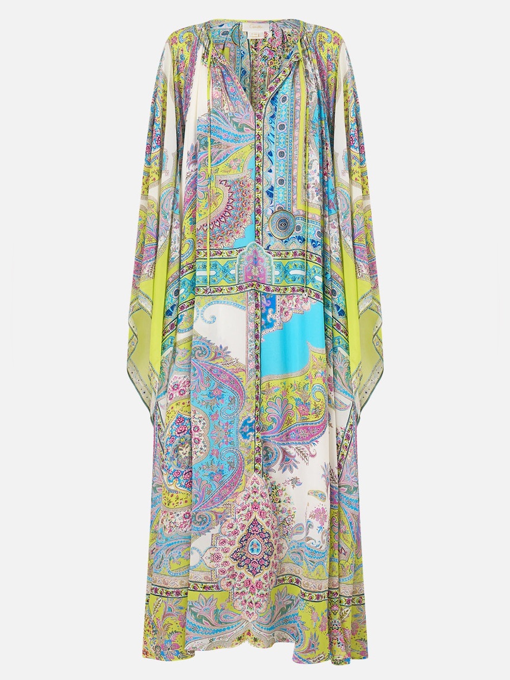 Camilla Long Dress With Handkerchief Sleeve Magic Carpet Ride